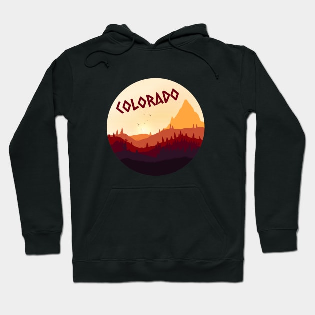 Colorado ski - Colorado hiking Hoodie by UbunTo